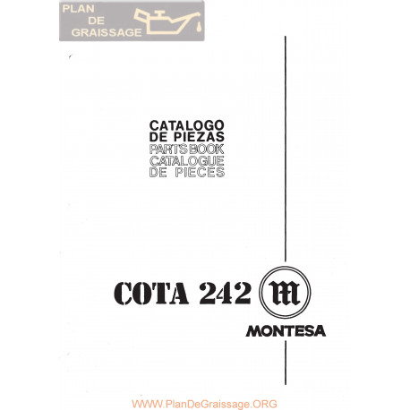 Montesa Cota 242 Mod 39 Despiece