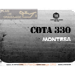 Montesa Cota 330 Mod 61m Despiece Manual Uso Y Mantenimiento