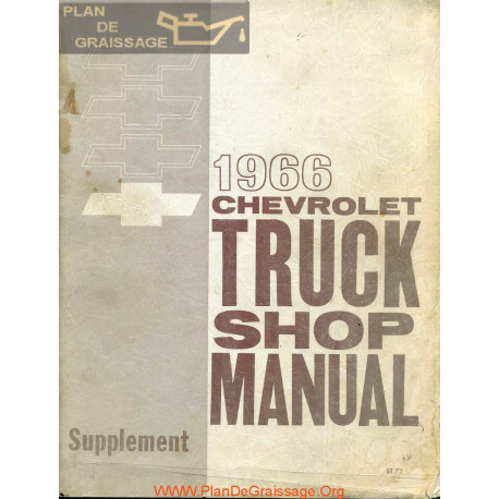 Chevrolet Truck 1966 Shop Manual Supplement