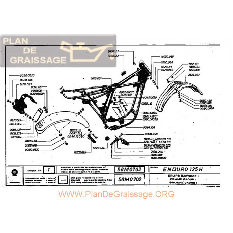 Montesa Enduro 125 H Roja Despiece