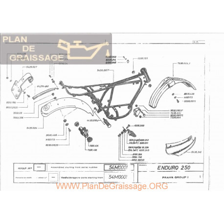 Montesa Enduro 250 1975 1976 1ª Serie Despiece