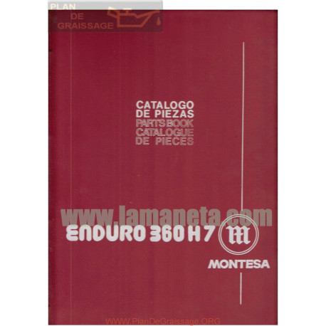 Montesa Enduro 360 H7 Modificaciones Catalogo De Piezas