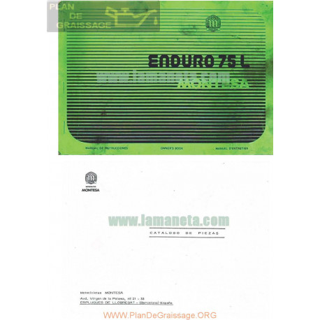 Montesa Enduro 75 L Despiece