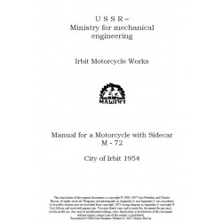 Moscow M 72 1954 Manual De Reparatie