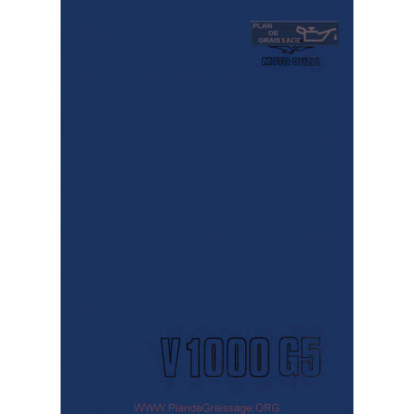 Moto Guzzi 1000 G5 1978 Parts List
