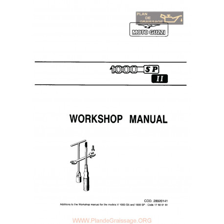 Moto Guzzi 1000 Sp2 Manual De Reparatie