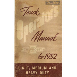 Chevrolet Truck Operators 1952