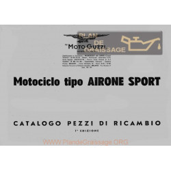 Moto Guzzi Airone 1949 Sport 1ª Serie Cat Ricambi