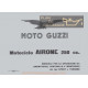 Moto Guzzi Airone 1956 Sport E Turismo Manuale Di Officina