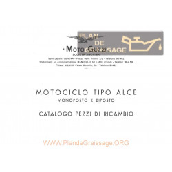 Moto Guzzi Alce 1940 Cat Ricambi