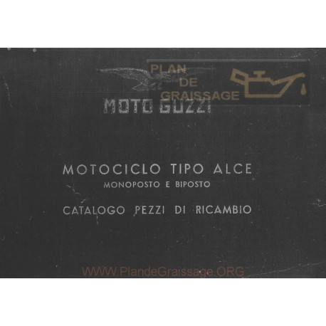 Moto Guzzi Alce 1942 Cat Ricambi