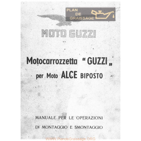 Moto Guzzi Alce Motocarrozzetta Manuale Dofficina