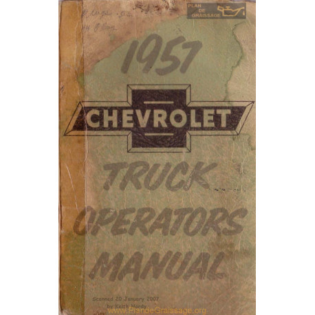 Chevrolet Truck Operators 1957