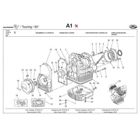 Moto Guzzi California Ev Touring 80 2001 Parts List