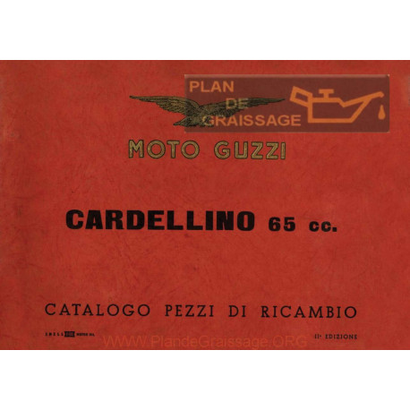 Moto Guzzi Cardellino 65 Cat Ricambi Ii Edizione 1956