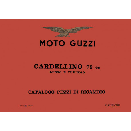 Moto Guzzi Cardellino 73 1958 Parts List