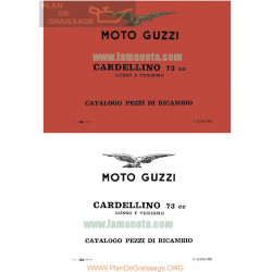 Moto Guzzi Cardellino 73 Despiece Italiano