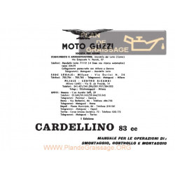 Moto Guzzi Cardellino 83 Manuale Officina
