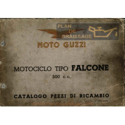 Moto Guzzi Falcone Cat Parti Di Ricambio I Edizione 1950