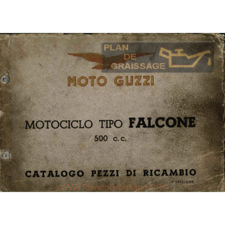 Moto Guzzi Falcone Cat Parti Di Ricambio I Edizione 1950