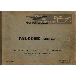 Moto Guzzi Falcone Cat Parti Di Ricambio Iv Edizione 1961