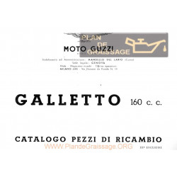 Moto Guzzi Galletto 160 Cat Parti Di Ricambio Iii Edizione