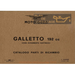 Moto Guzzi Galletto 192 A.e. Cat Parti Di Ricambio