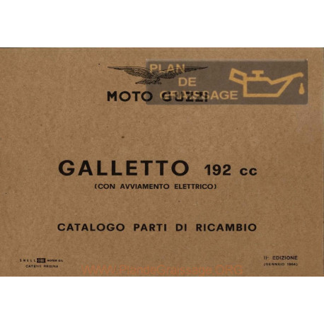 Moto Guzzi Galletto 192 A.e. Cat Parti Di Ricambio
