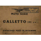 Moto Guzzi Galletto 192 Cat Parti Di Ricambio