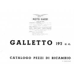 Moto Guzzi Galletto 192 Parts List