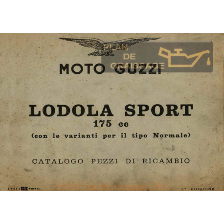Moto Guzzi Lodola 175 Sport Cat Ricambi Con Varianti Modello Normale