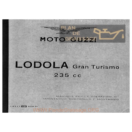 Moto Guzzi Lodola 235 Gt Manuale Di Officina