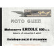 Moto Guzzi Motocarro Ercole Cat Pezzi Di Ricambio Vi Edizione 1956