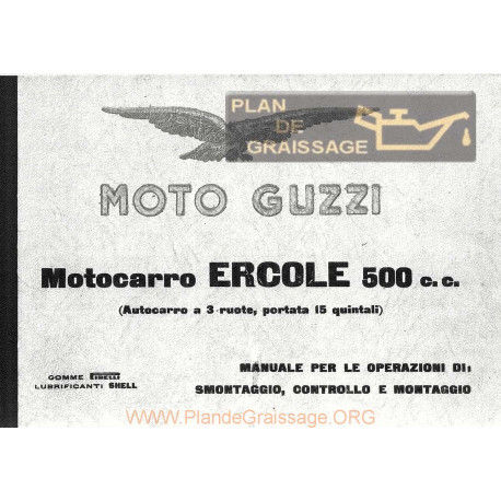 Moto Guzzi Motocarro Ercole Manuale Dofficina