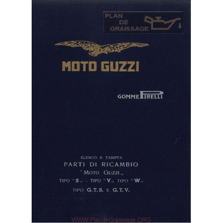 Moto Guzzi S V W G.t.s. G.t.v. Cat Parti Di Ricambio