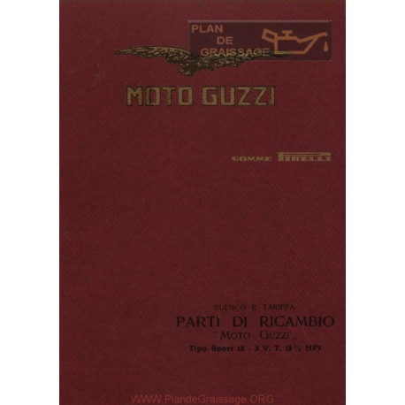 Moto Guzzi Sport 15 2vt Parti Di Ricambio