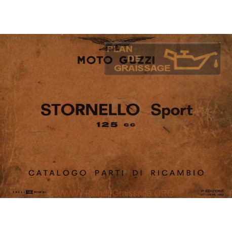 Moto Guzzi Stornello 125 Sport Cat Parti Di Ricambio