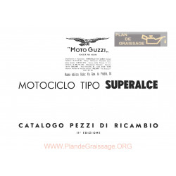 Moto Guzzi Super Alce 1949 Parts List
