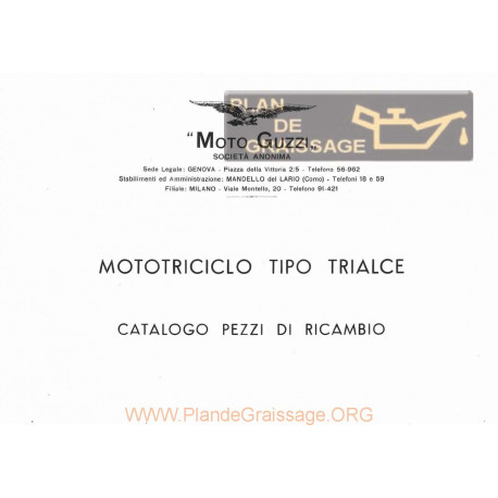 Moto Guzzi Trialce Cat Ricambi