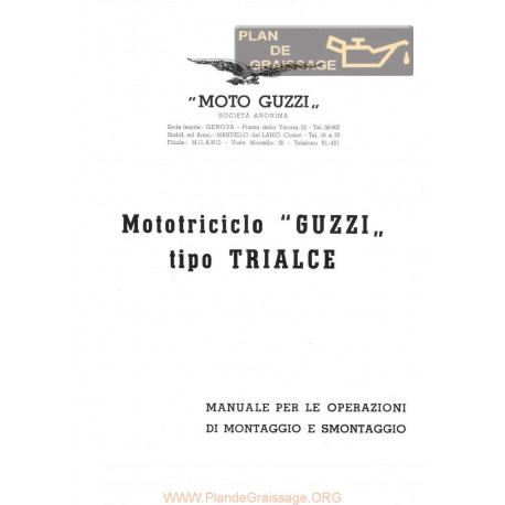 Moto Guzzi Trialce Manuale Di Officina