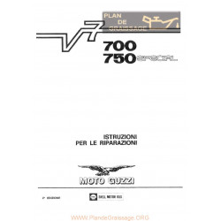 Moto Guzzi V7 700 750 Special Istruzioni Per Le Riparazioni