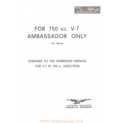 Moto Guzzi V7 700 Ambassador Manual De Reparatie Suplimentar