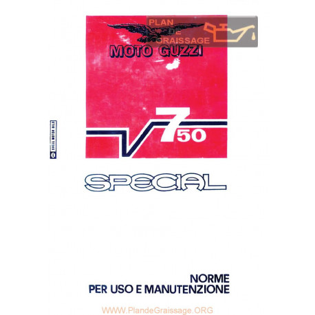 Moto Guzzi V7 Special Uso E Manutenzione
