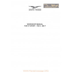 Moto Guzzi V7 Sport 750s 850t Manual De Reparatie