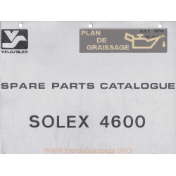 Motobecane 23 Parts Catalogue Solex 4600 V1