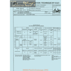 Motobecane Allumage Classique Electronique 1981 Note Tech Num 10337