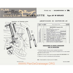 Motobecane Amortisseur Ar Av 89 Biplace 1962 Note Tech Num 184