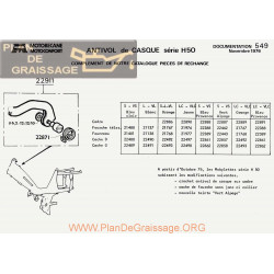 Motobecane Antivol Casque Seire H50 1976 Note Tech Num 549