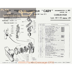 Motobecane Carburateur Ar I 10 1967 Note Tech Num 363