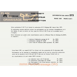 Motobecane Carburateur Ge 15 Reglage 867 1977 Note Tech Num 573